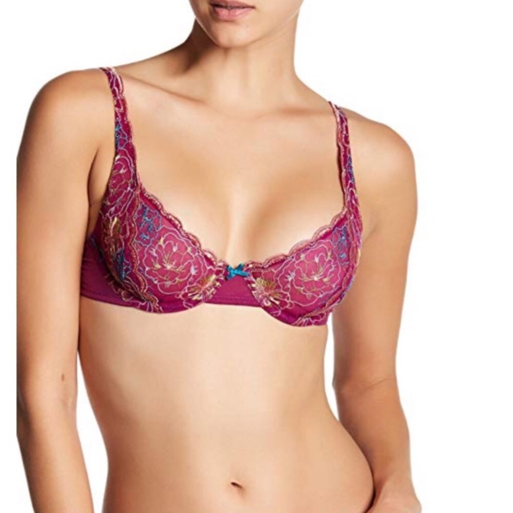 NWOT Free People Sheer Floral Bra